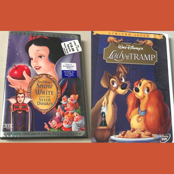 Walt Disney's Lady & The Tramp and Snow White & The Seven Dwarfs - Picture 1 of 5